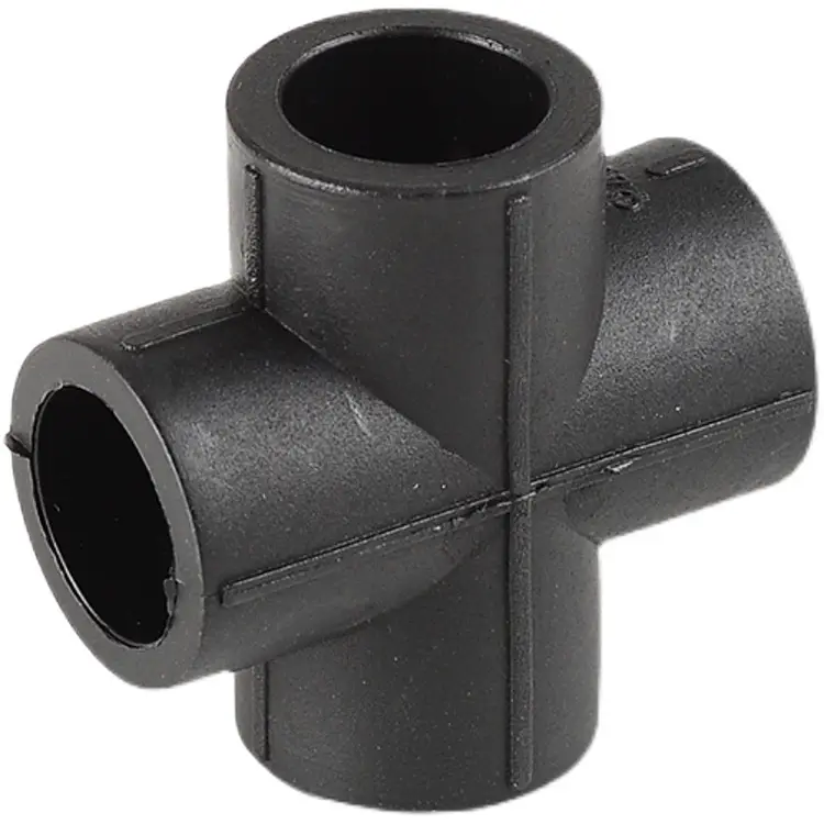 HDPE -Kreuzarmaturen gleicher Durchmesser