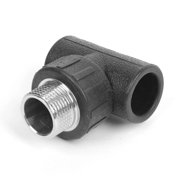 HDPE-T-Shirt mit männlichem Gewinde für Hybridverbindung